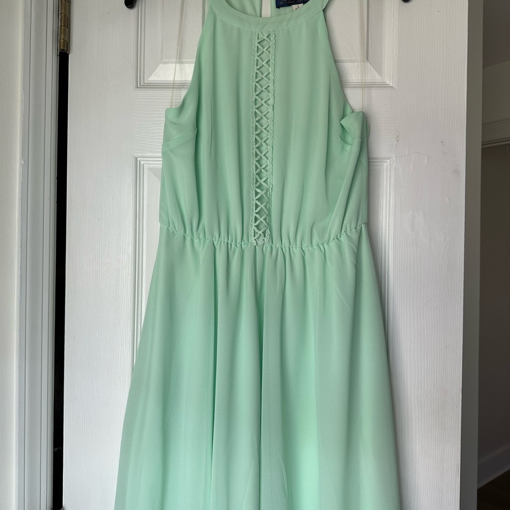 Mint Green Sleeveless Dress